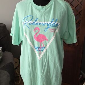 Mint Green Flamingo Tee